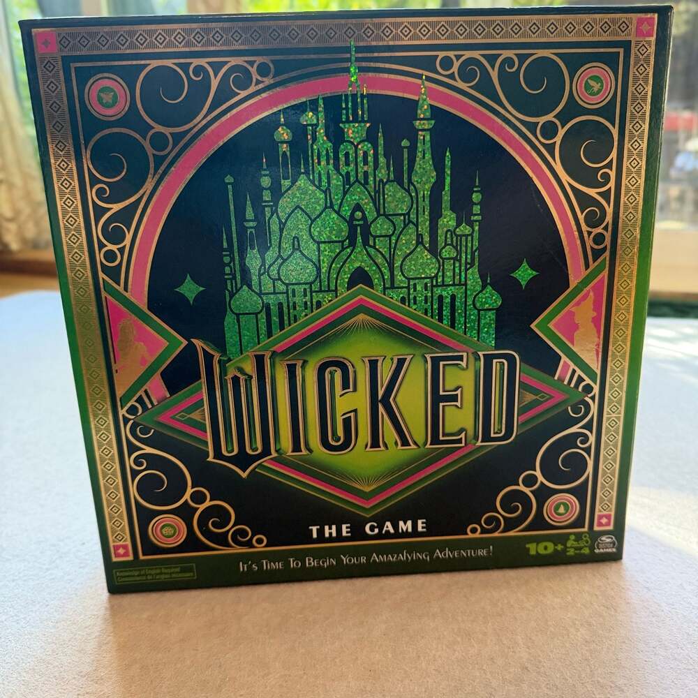 Wicked The Game Spin Master 2024 Movie Strategy Board Game 2-4 Players Ages 10+